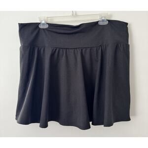 Old Navy Womens Extra High Waisted CloudComfy Skort Black Size XXL NWT